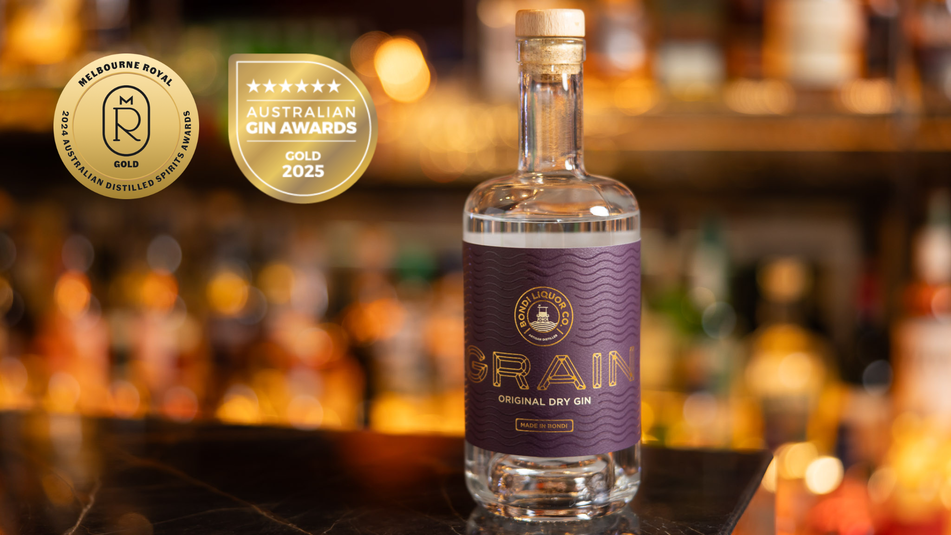 Bondi Liquor Co’s Grain Original Dry Gin Takes Gold at the 2025 Australian Gin Awards